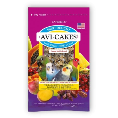 Delicias de fruta Avi Cakes para pequeñas aves