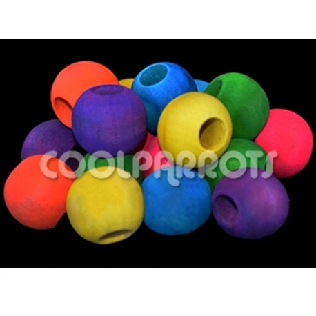 Pack 16 bolas de madera 3,5 cm diámetro