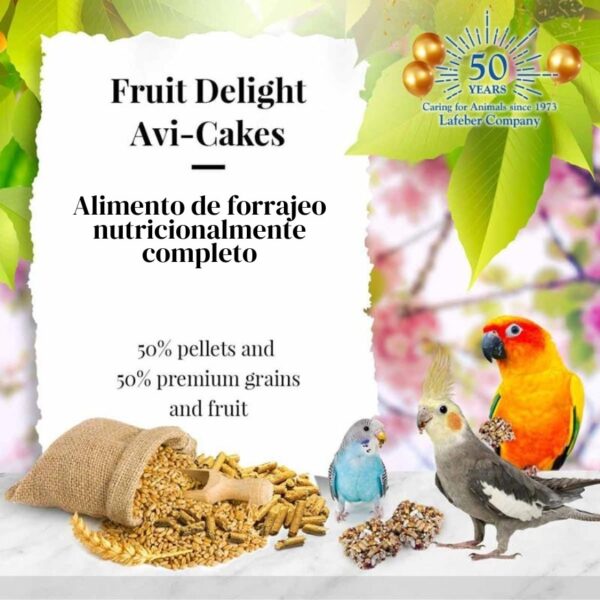 Delicias de fruta Lafeber Avi Cakes para pequeñas aves - Imagen 3