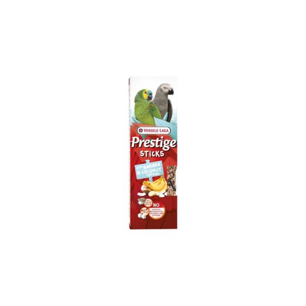 Barritas Prestige loros de plátano y coco