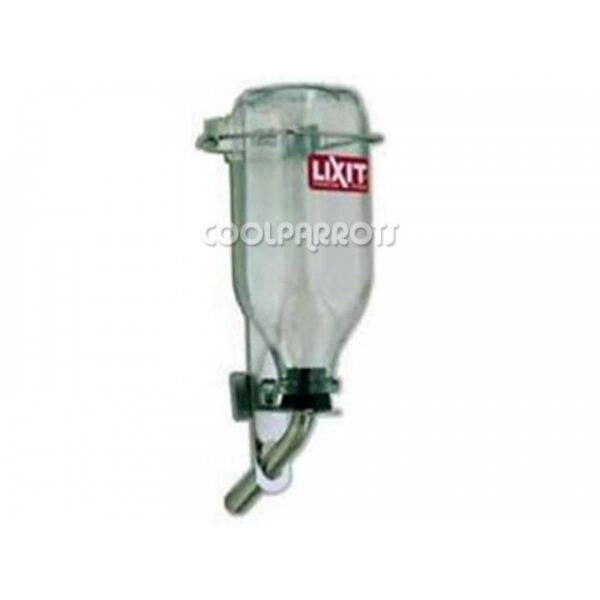 Bebedero de cristal Lixit para grandes loros 1 litro