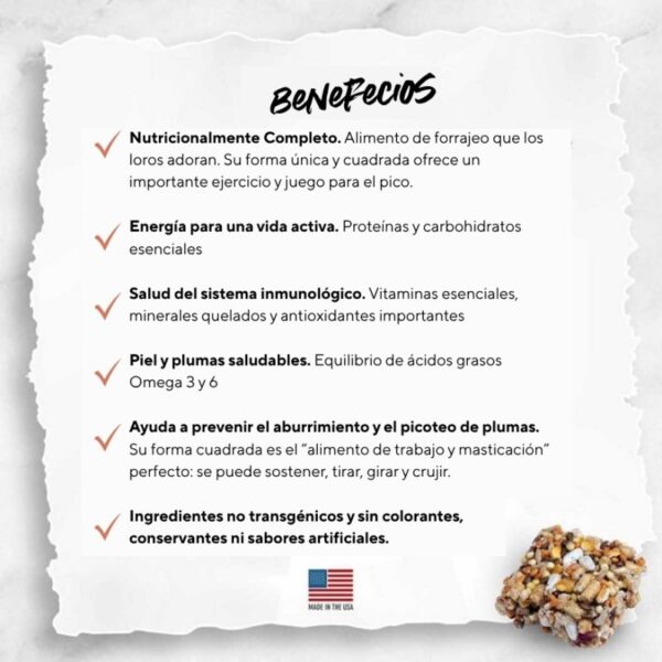 Delicias de fruta Lafeber Avi Cakes para loros - Imagen 2