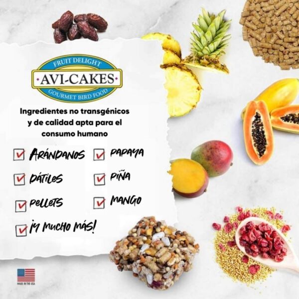Delicias de fruta Lafeber Avi Cakes para loros - Imagen 4