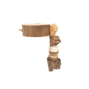 Natural Shredding calcium platform perch