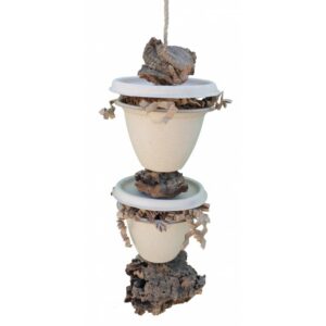 Natural shredding corky pots tower