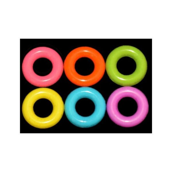Pack 20 arandelas de plástico de colores - Imagen 2