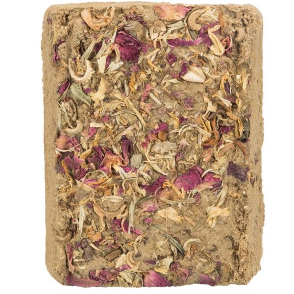 Piedra de arcilla con flores para roer 100 grs. - Imagen 2