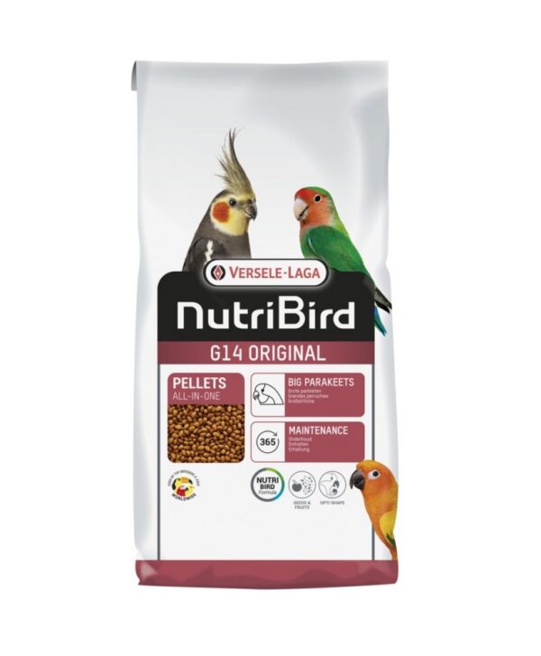 Pienso para ninfas y agapornis Nutribird G14 original 2 tamaños - Imagen 2
